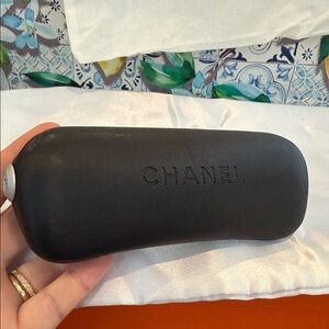 CHANEL Black Eyewear Case